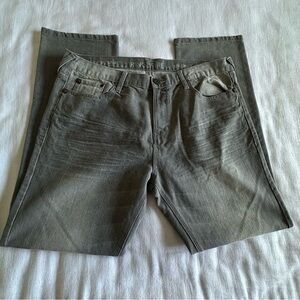 Ring of Fire Jeans Mens 38x32 Gray Straight Gaviota Ave Denim Pants Grunge